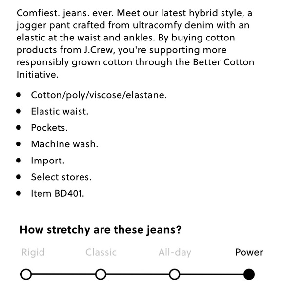 J. Crew denim jogger NWT - Picture 6 of 6